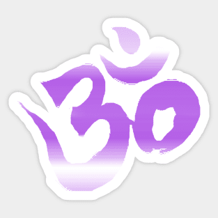 Spiritual Awakening Yoga Meditation Om Aum Symbol Sticker